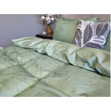 Комплект постільної білизни Paisley Green, Сатин Жаккард, ТМ Комфорт-текстиль