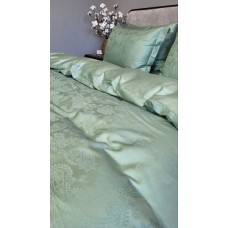 Комплект постільної білизни Paisley Green, Сатин Жаккард, ТМ Комфорт-текстиль