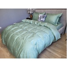 Комплект постільної білизни Paisley Green, Сатин Жаккард, ТМ Комфорт-текстиль