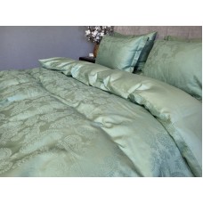 Комплект постільної білизни Paisley Green, Сатин Жаккард, ТМ Комфорт-текстиль