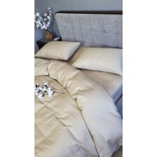 Комплект постільної білизни Satin GOFRE Жатка, бежевий