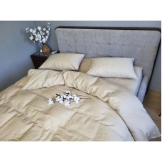 Комплект постільної білизни Satin GOFRE Жатка, бежевий