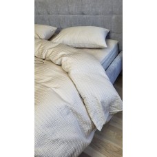 Комплект постільної білизни Satin GOFRE Жатка, бежевий