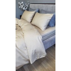 Комплект постільної білизни Satin GOFRE Жатка, бежевий