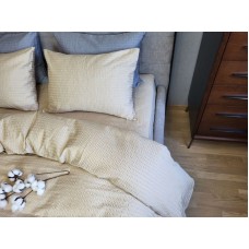 Комплект постільної білизни Satin GOFRE Жатка, бежевий