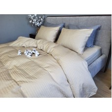 Комплект постільної білизни Satin GOFRE Жатка, бежевий