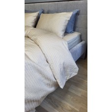 Комплект постільної білизни Satin GOFRE Жатка, бежевий