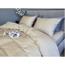 Комплект постільної білизни Satin GOFRE Жатка, бежевий