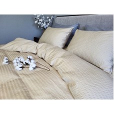 Комплект постільної білизни Satin GOFRE Жатка, бежевий