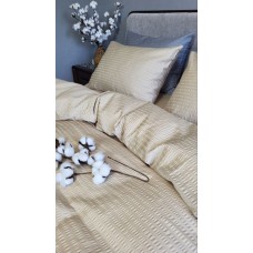 Комплект постільної білизни Satin GOFRE Жатка, бежевий