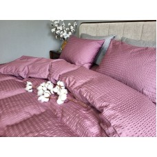 Комплект постільної білизни Satin GOFRE Жатка, фіолетовий