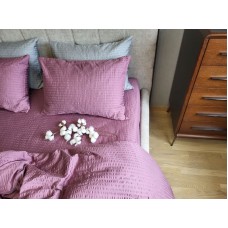 Комплект постільної білизни Satin GOFRE Жатка, фіолетовий
