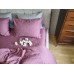 Комплект постільної білизни Satin GOFRE Жатка, фіолетовий