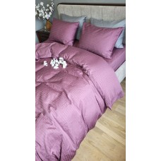 Комплект постільної білизни Satin GOFRE Жатка, фіолетовий