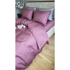 Комплект постільної білизни Satin GOFRE Жатка, фіолетовий