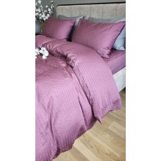 Комплект постільної білизни Satin GOFRE Жатка, фіолетовий