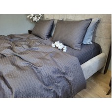 Комплект постільної білизни Satin GOFRE Жатка, графіт