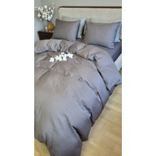 Комплект постільної білизни Satin GOFRE Жатка, графіт