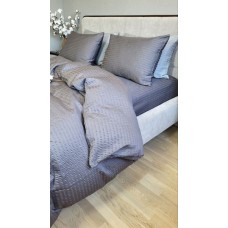 Комплект постільної білизни Satin GOFRE Жатка, графіт