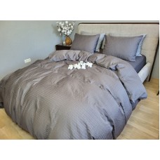 Комплект постільної білизни Satin GOFRE Жатка, графіт