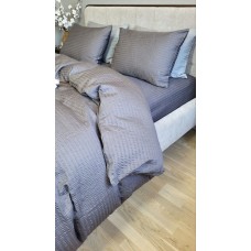 Комплект постільної білизни Satin GOFRE Жатка, графіт