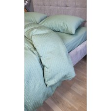 Комплект постільної білизни Satin GOFRE Жатка, полин