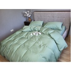 Комплект постільної білизни Satin GOFRE Жатка, полин