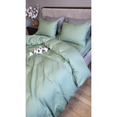 Комплект постільної білизни Satin GOFRE Жатка, полин
