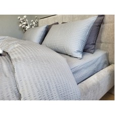 Комплект постільної білизни Satin GOFRE Жатка, сірий