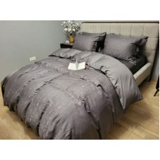 Комплект постільної білизни Sguare Dark Grey, Сатин JACQUARD, ТМ Комфорт-текстиль