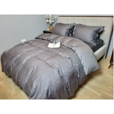 Комплект постільної білизни Sguare Dark Grey, Сатин JACQUARD, ТМ Комфорт-текстиль