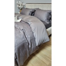 Комплект постільної білизни Sguare Dark Grey, Сатин JACQUARD, ТМ Комфорт-текстиль