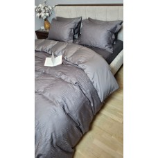 Комплект постільної білизни Sguare Dark Grey, Сатин JACQUARD, ТМ Комфорт-текстиль