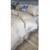 Комплект постільної білизни Tiara Beige, Сатин Жаккард, ТМ Комфорт-текстиль