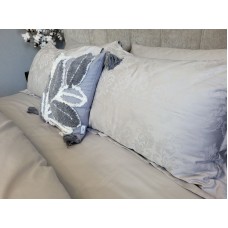 Комплект постільної білизни Tiara Grey, Сатин JACQUARD, ТМ Комфорт-текстиль