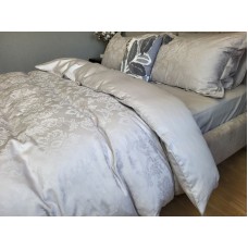 Комплект постільної білизни Tiara Grey, Сатин JACQUARD, ТМ Комфорт-текстиль