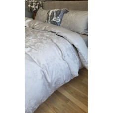 Комплект постільної білизни Tiara Grey, Сатин JACQUARD, ТМ Комфорт-текстиль