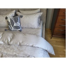 Комплект постільної білизни Tiara Grey, Сатин JACQUARD, ТМ Комфорт-текстиль