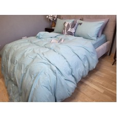 Комплект постільної білизни Варена бавовна, Cyan Washed Cotton W1291