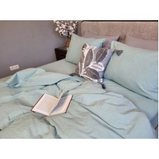 Комплект постільної білизни Варена бавовна, Cyan Washed Cotton W1291 Комплект постільної білизни Варена бавовна, Cyan Washed Cotton W1291