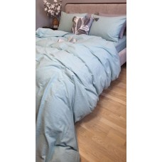 Комплект постільної білизни Варена бавовна, Cyan Washed Cotton W1291 Комплект постільної білизни Варена бавовна, Cyan Washed Cotton W1291