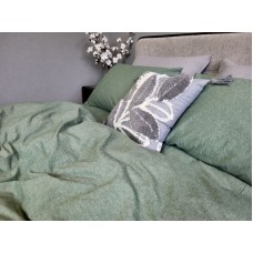 Комплект постільної білизни Варена бавовна, Forest Green Washed Cotton W1151 Комплект постільної білизни Варена бавовна, Forest Green Washed Cotton W1151