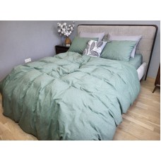 Комплект постільної білизни Варена бавовна, Forest Green Washed Cotton W1151