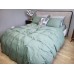 Комплект постільної білизни Варена бавовна, Forest Green Washed Cotton W1151 Комплект постільної білизни Варена бавовна, Forest Green Washed Cotton W1151