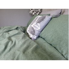 Комплект постільної білизни Варена бавовна, Forest Green Washed Cotton W1151 Комплект постільної білизни Варена бавовна, Forest Green Washed Cotton W1151