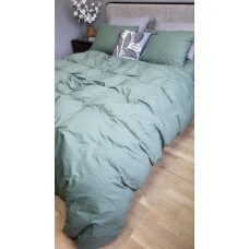 Комплект постільної білизни Варена бавовна, Forest Green Washed Cotton W1151 Комплект постільної білизни Варена бавовна, Forest Green Washed Cotton W1151