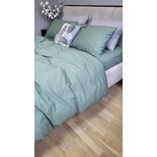 Комплект постільної білизни Варена бавовна, Forest Green Washed Cotton W1151 Комплект постільної білизни Варена бавовна, Forest Green Washed Cotton W1151