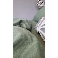 Комплект постільної білизни Варена бавовна, Forest Green Washed Cotton W1151 Комплект постільної білизни Варена бавовна, Forest Green Washed Cotton W1151