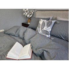 Комплект постільної білизни Варена бавовна, Graphite Washed Cotton W1141 Комплект постільної білизни Варена бавовна, Graphite Washed Cotton W1141