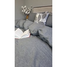 Комплект постільної білизни Варена бавовна, Graphite Washed Cotton W1141 Комплект постільної білизни Варена бавовна, Graphite Washed Cotton W1141